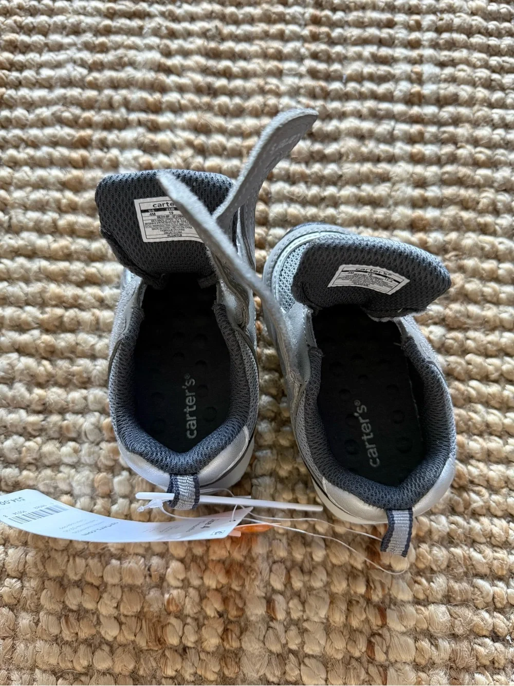 Carter’s Baby Boy Every Step® First Walker Casual Shoes | Grey Size 4- NWT!